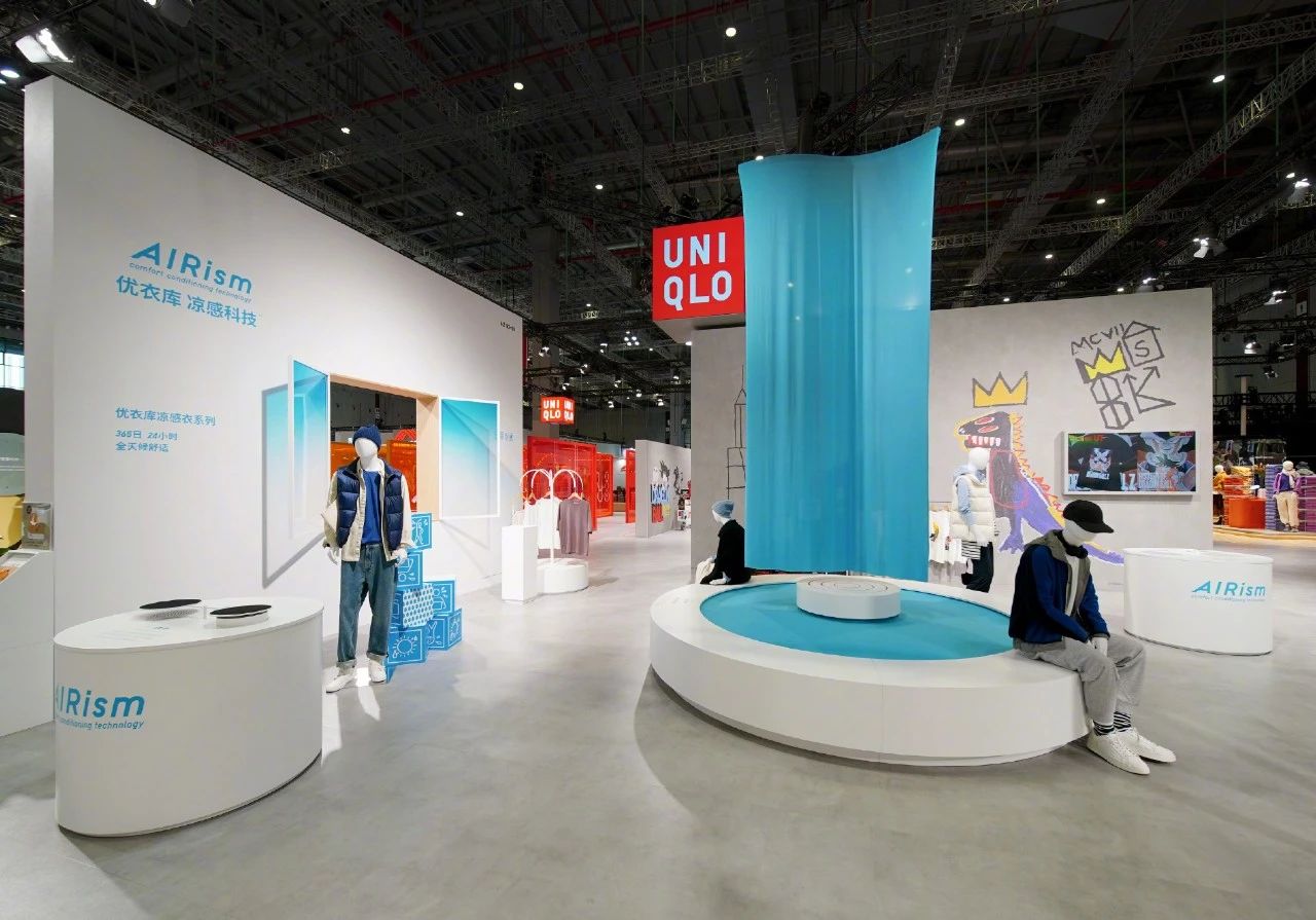 杭州展會設計搭建公司領你看2023進博會最具有創意00家企業展臺(優衣庫展臺)4